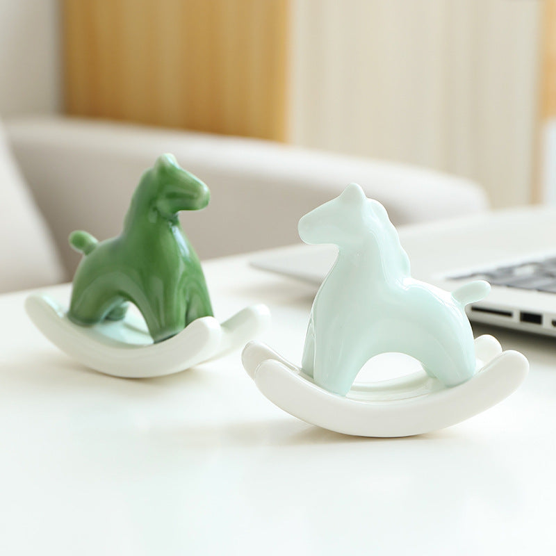 Rocking Horse Ceramic Ornament