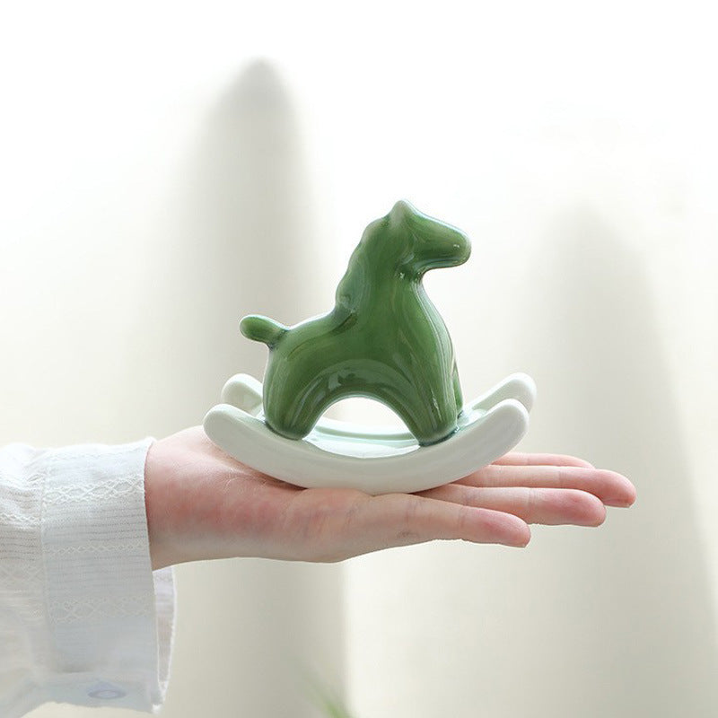 Rocking Horse Ceramic Ornament