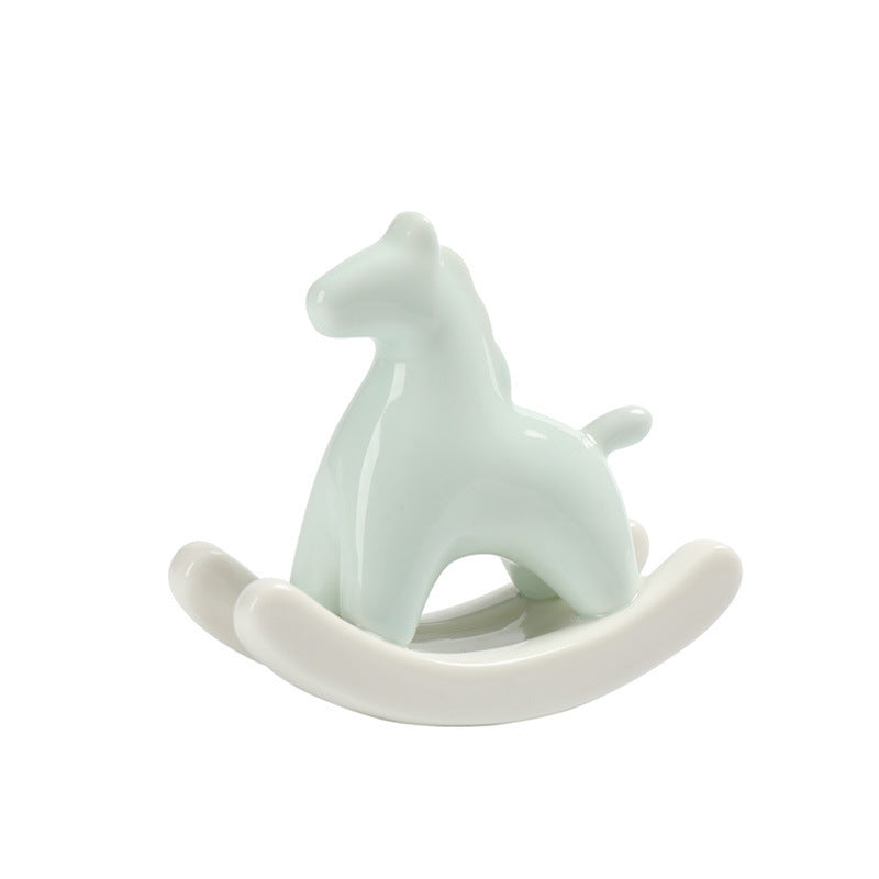 Rocking Horse Ceramic Ornament