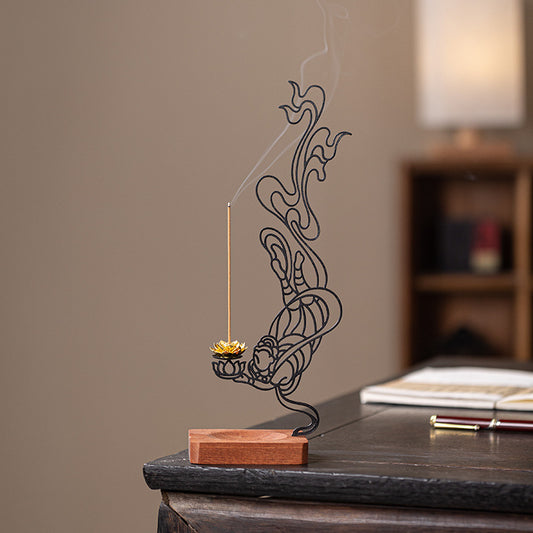 Chinese Dunhuang Flying apsaras Style Incense Holder