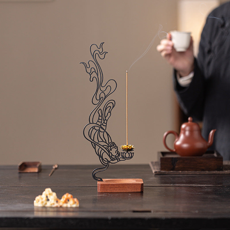 Chinese Dunhuang Flying apsaras Style Incense Holder