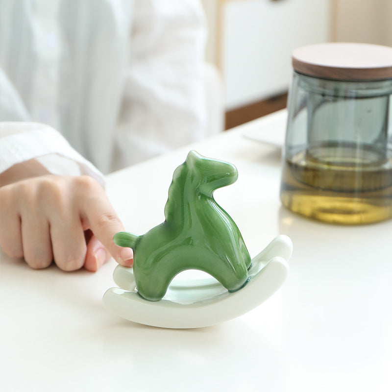 Rocking Horse Ceramic Ornament