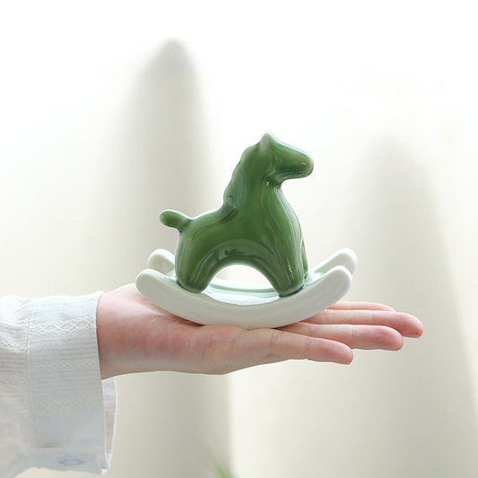 Rocking Horse Ceramic Ornament