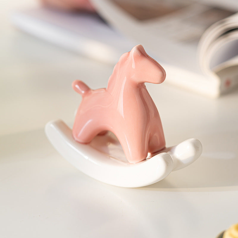 Rocking Horse Ceramic Ornament