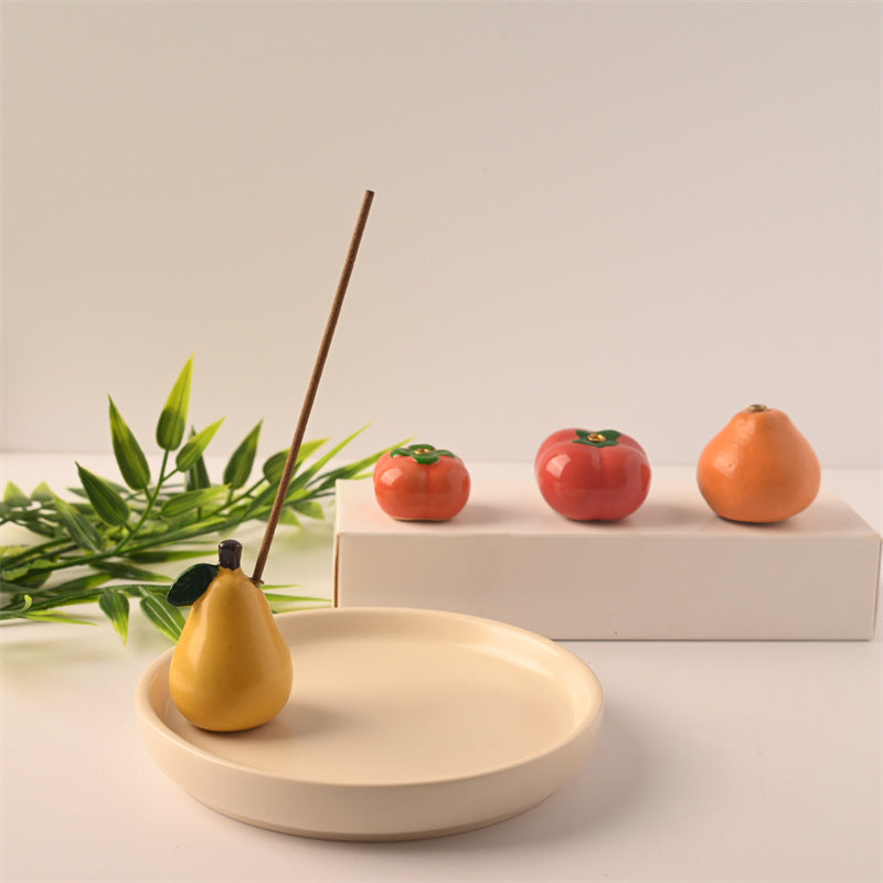 Modern Style Ceramic Fruit Style Incense Holder Incense Burner